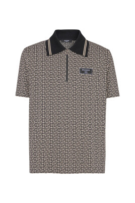 pull-noir-en-jacquard-a-demi-zip