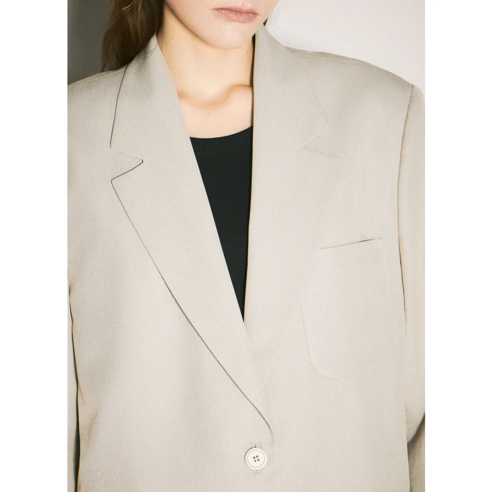 Our Legacy Klassieke Clasp Blazer met Zakken Beige Dames