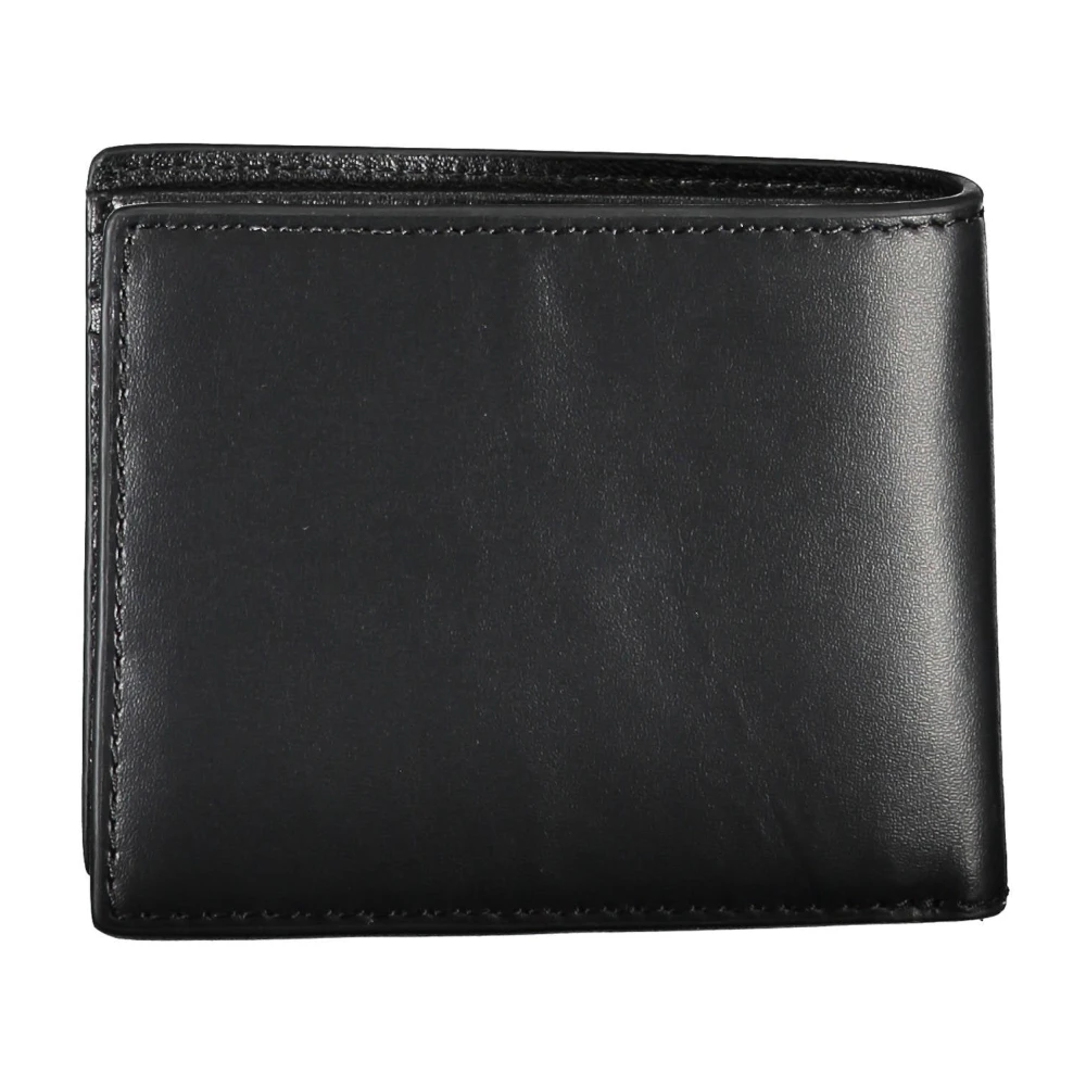 Tommy Hilfiger Heren Portemonnee Zwart Stijlvol Contrast Logo Black Heren