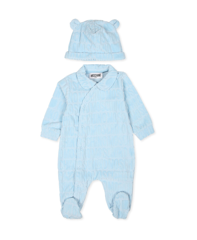 blauwe-rompers-en-hoed-set
