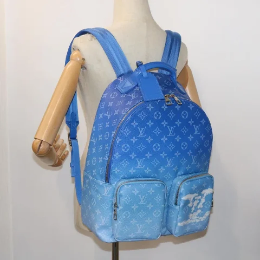 Louis Vuitton Vintage Pre-owned Canvas backpacks Blue Dames