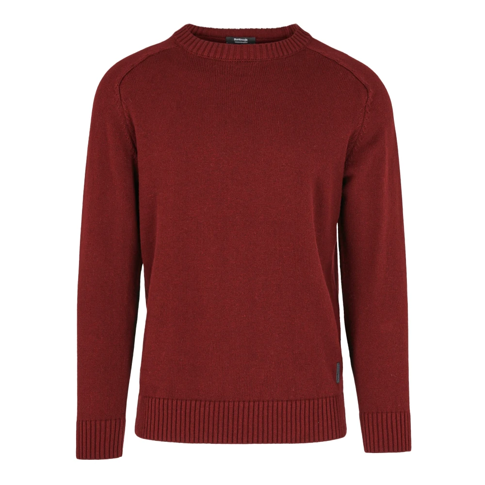 Bomboogie Uomo Rosso - Maglione A Girocollo In Cotone E Nylon - Knitwear - L