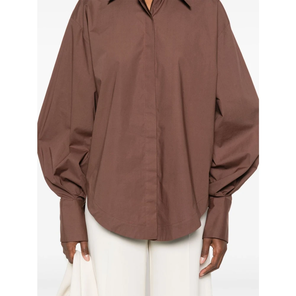 Federica Tosi Bruine Overhemd Collectie Brown Dames