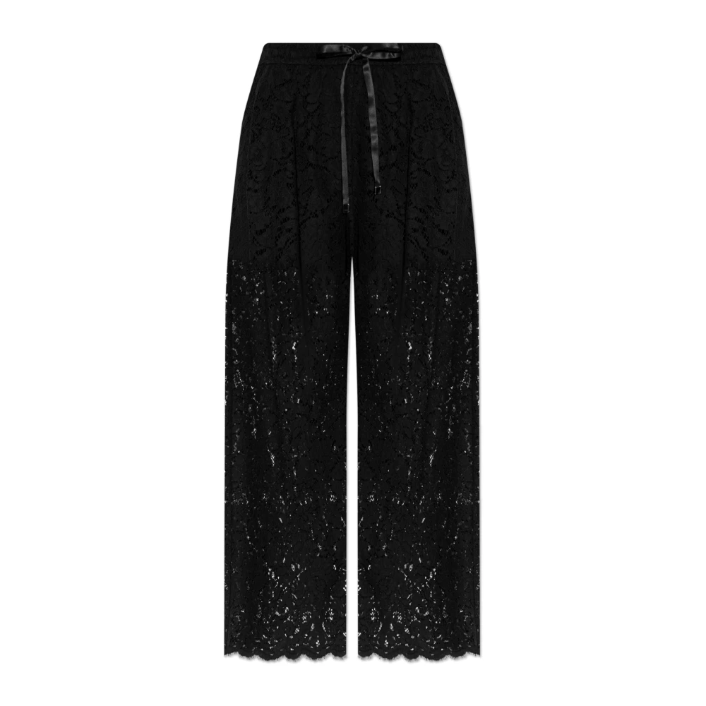 Dolce & Gabbana Femme Noir - Pantalon En Dentelle - Pantalons - Taille: 38 Fr