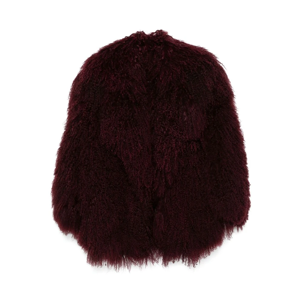 Salvatore Santoro Bordeaux Rood Leren Buitenkleding Red Dames