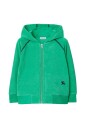 sweat-a-capuche-zippe-en-molleton-vert