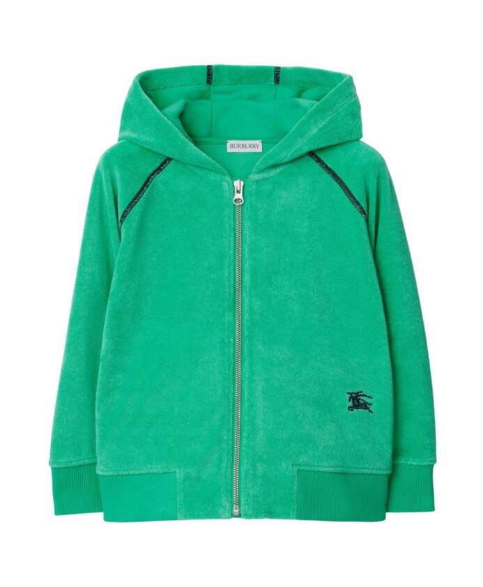 sweat-a-capuche-zippe-en-molleton-vert