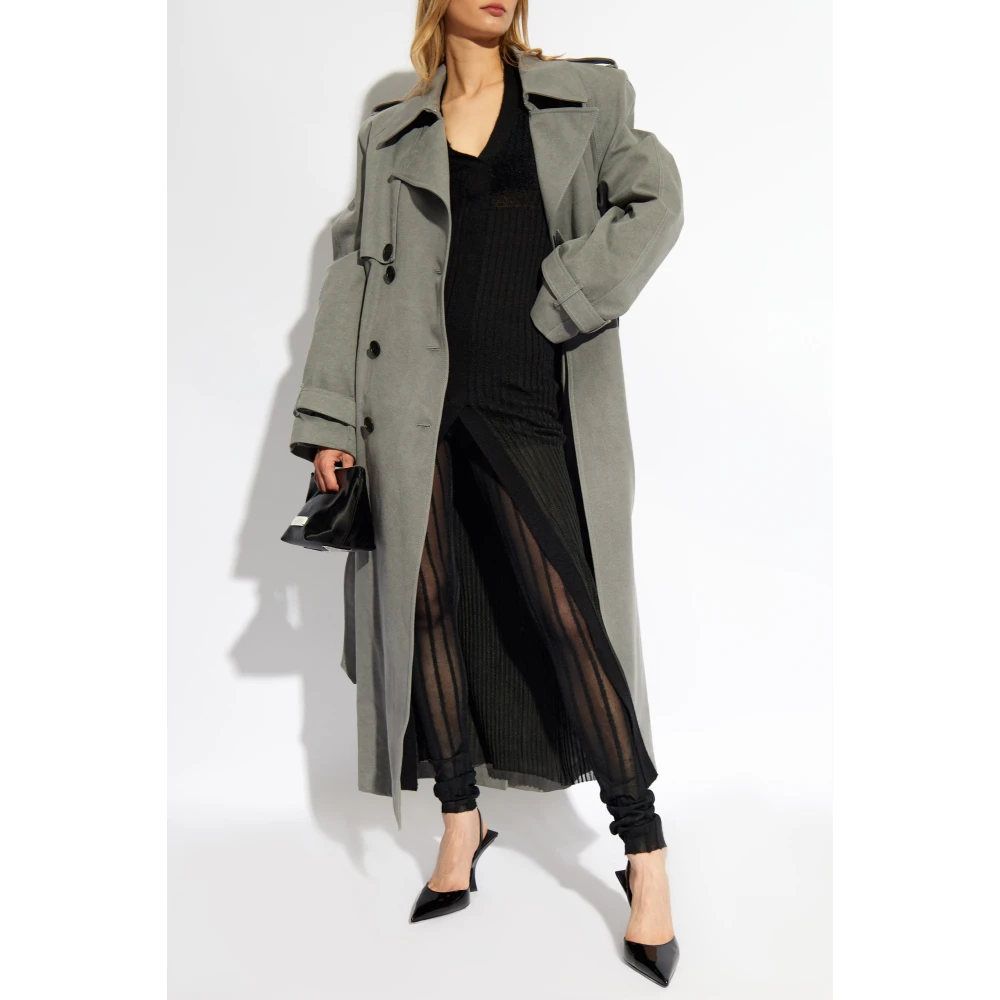 The Attico Versleten Jurk Black Dames