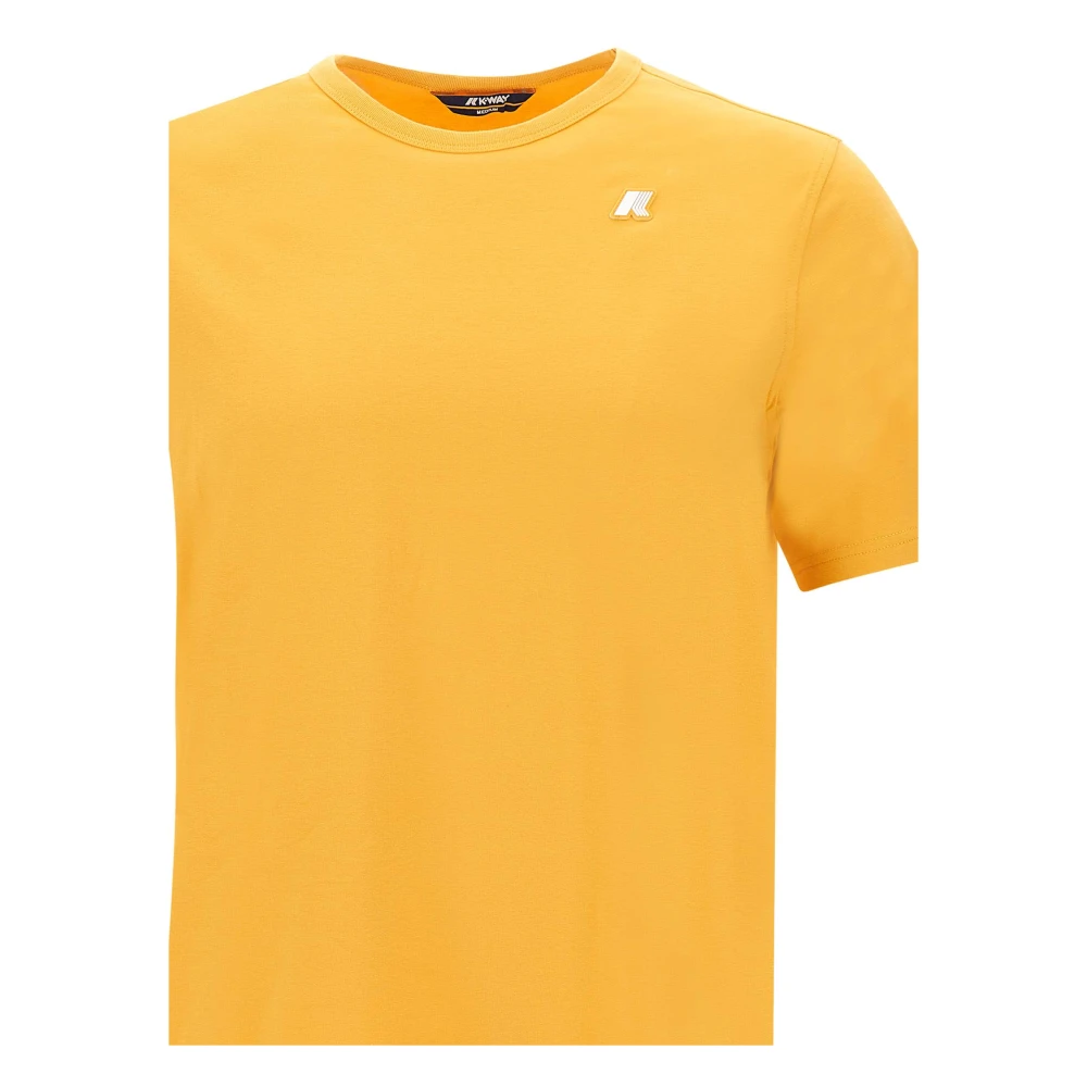 K-way Gele T-shirts en Polos Yellow Heren