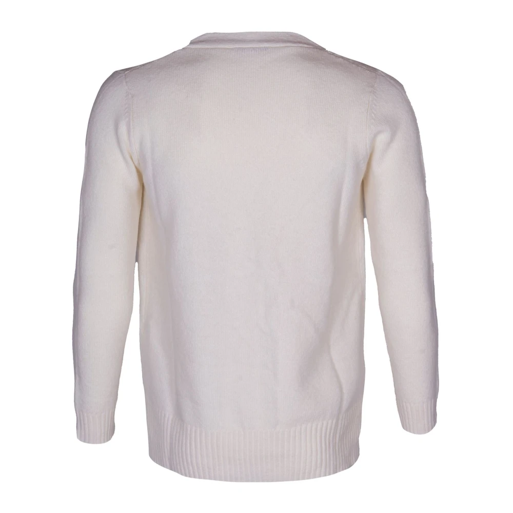 Kangra Merino wollen vest met zijsplitten White Dames