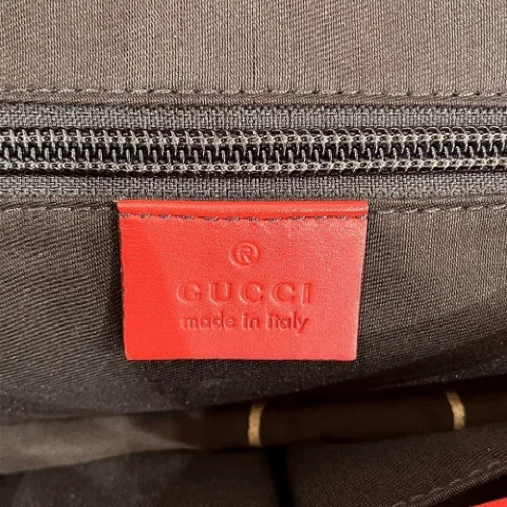 Gucci Vintage Pre-owned Leather gucci-bags Red Dames
