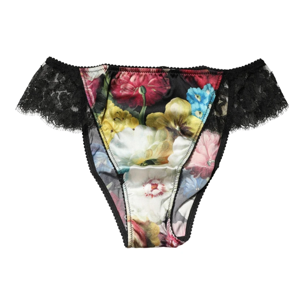 Dolce & Gabbana Mujer Multicolor - Braga De Cintura Media Con Encaje Floral - Underwear - S