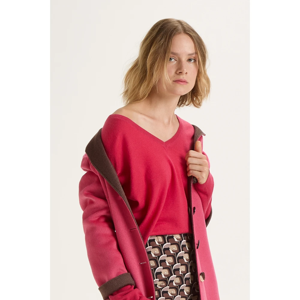 Maliparmi Zachte Trui Pink Dames