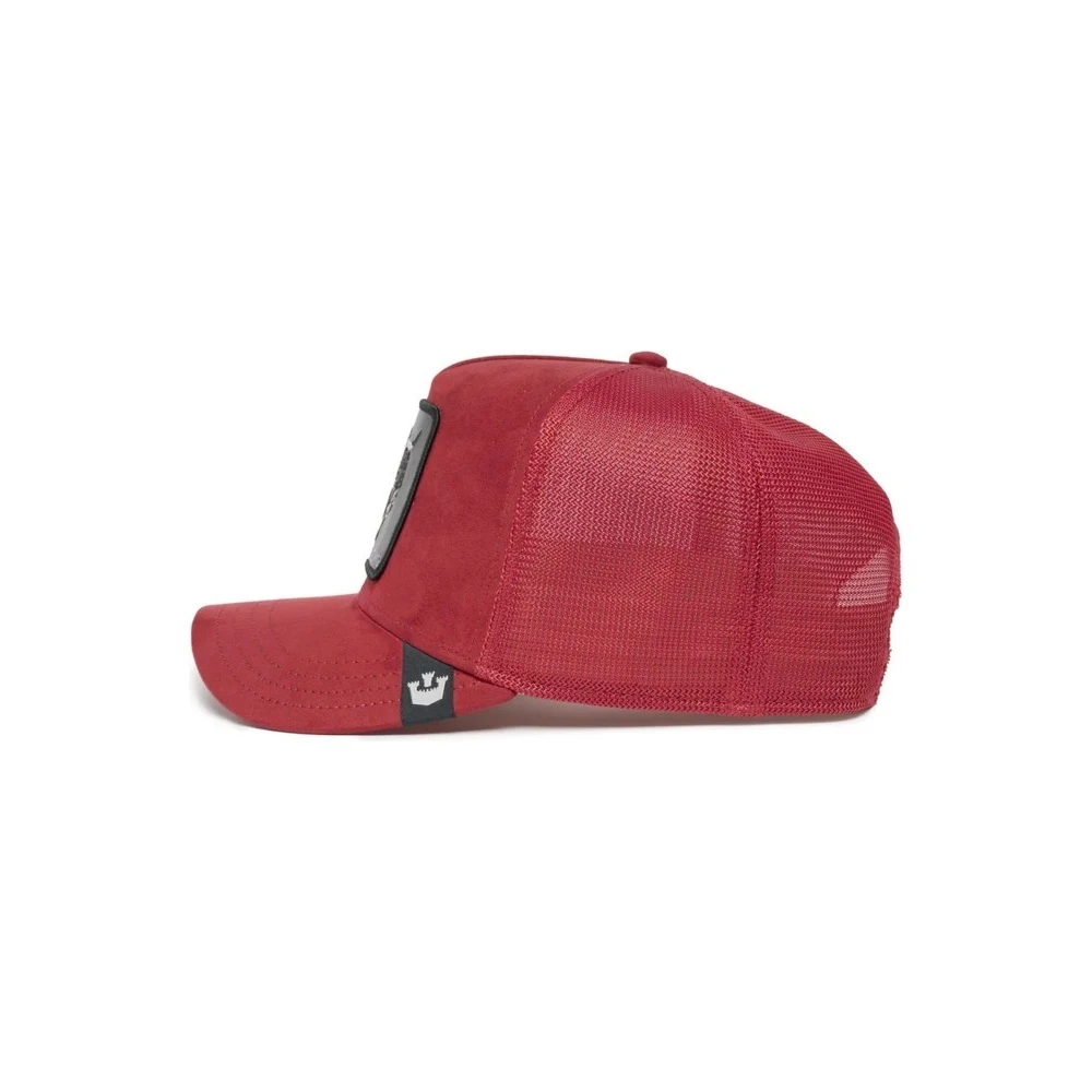 Goorin Bros Suede Rager Trucker Cap Red Heren