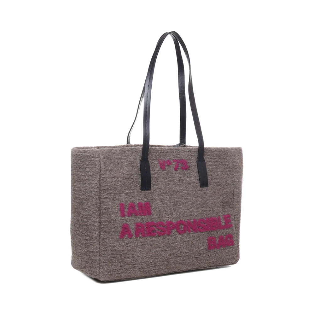 V73 Tote Bags Beige Dames
