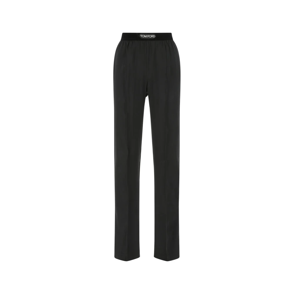 Tom Ford Women's Black Straight Trousers, M, Stylish Trousers
