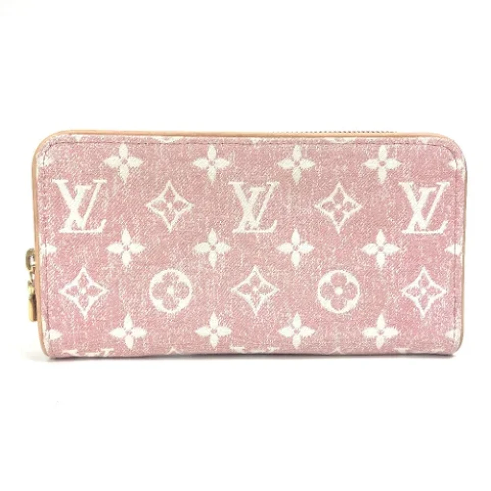 Louis Vuitton Vintage Pre-owned Denim wallets Pink Dames