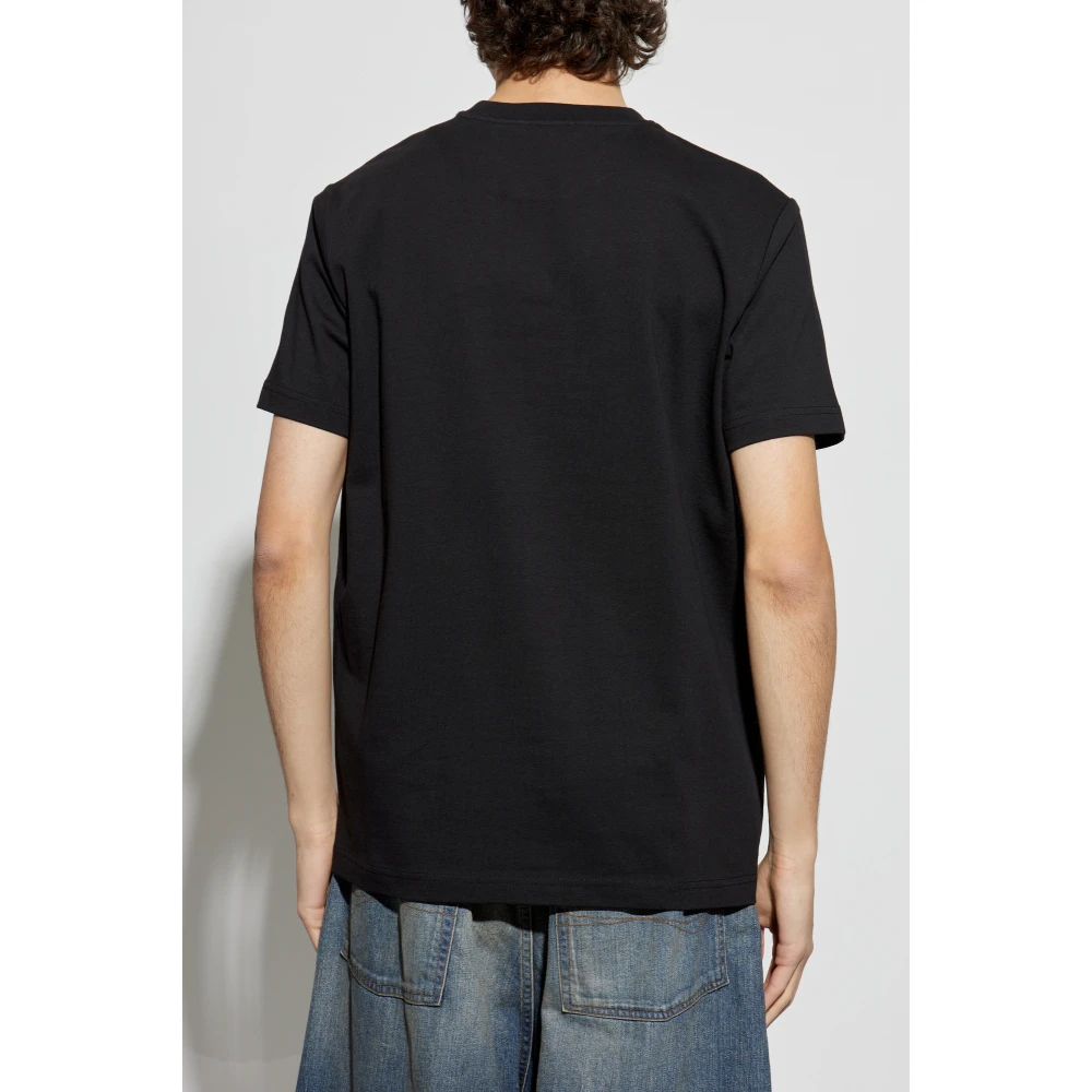 Iceberg T-shirt met logo Black Heren