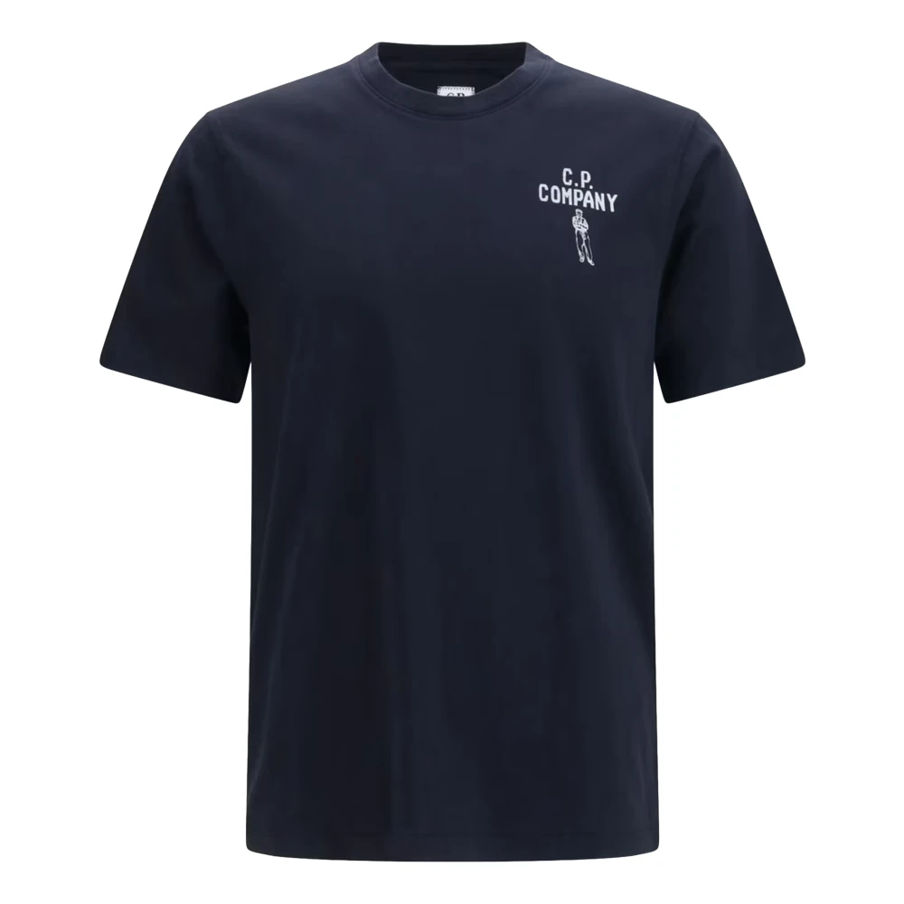 C.p. Company Men's Blue T-Shirt - Short Sleeve - T-Shirts - 2XL - Tops