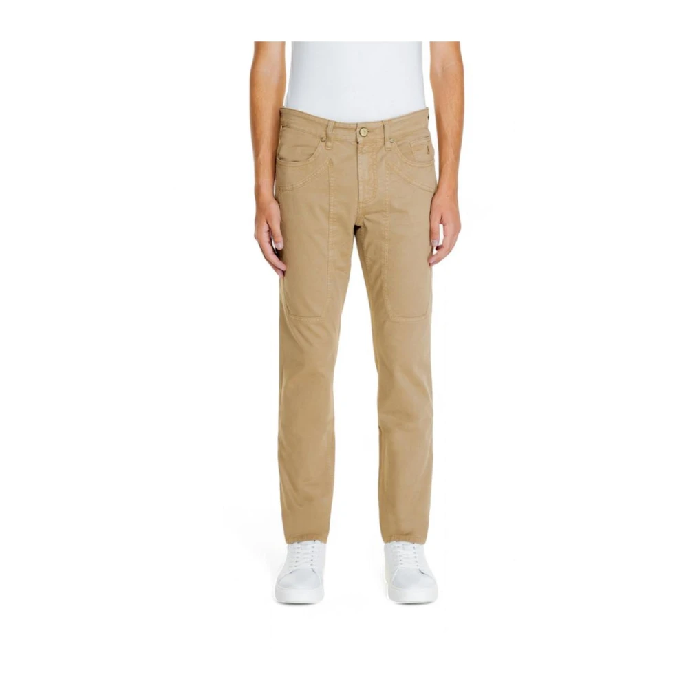 Jeckerson Katoenmix Jeans & Broeken Beige Heren