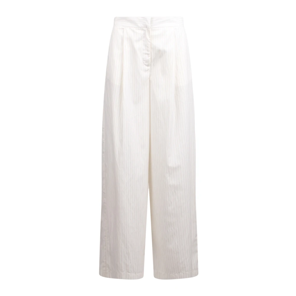Federica Tosi Wide Trousers White Dames