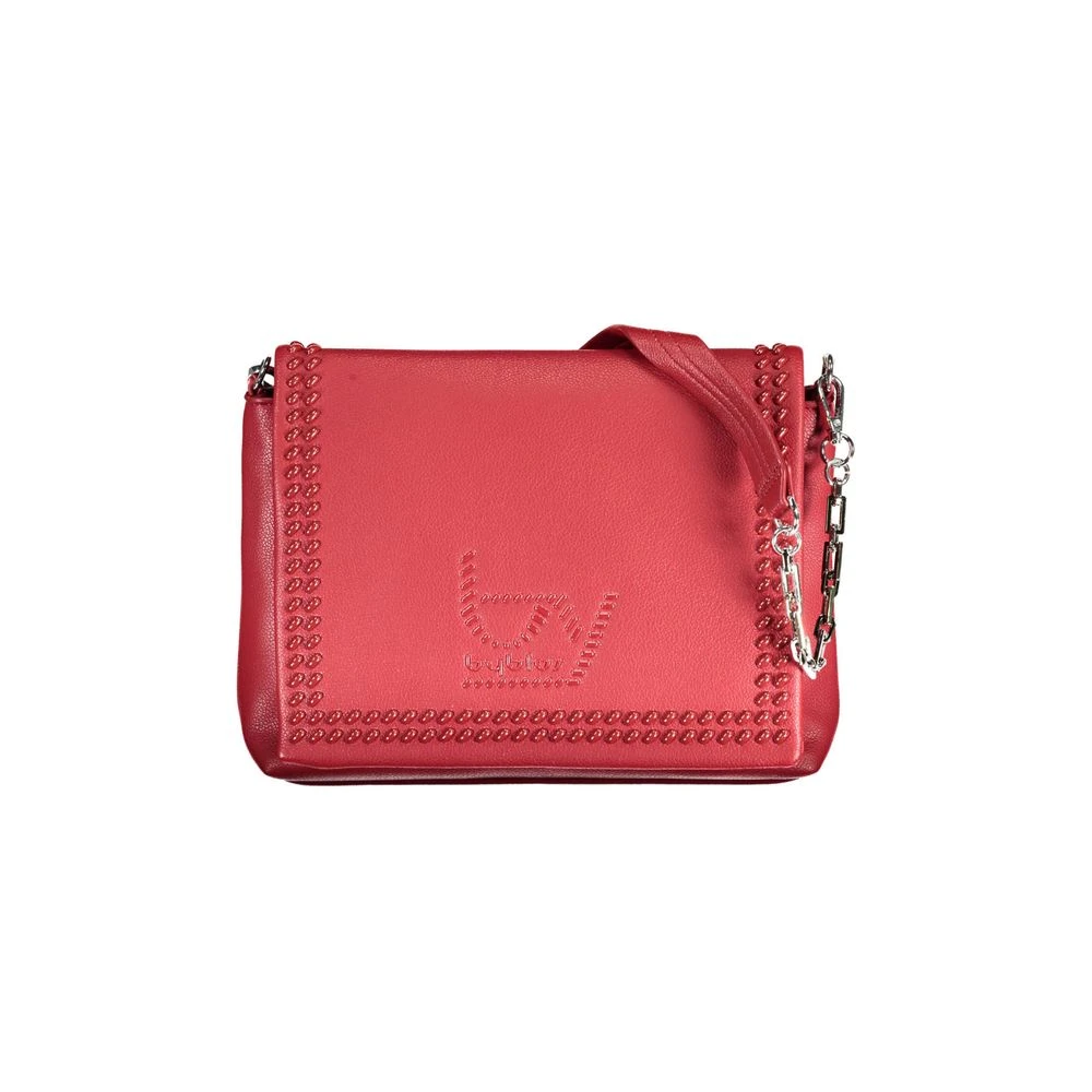 Byblos Donna Rosa Borsa A Tracolla Rossa Con Manico A Catena - Immagine 4