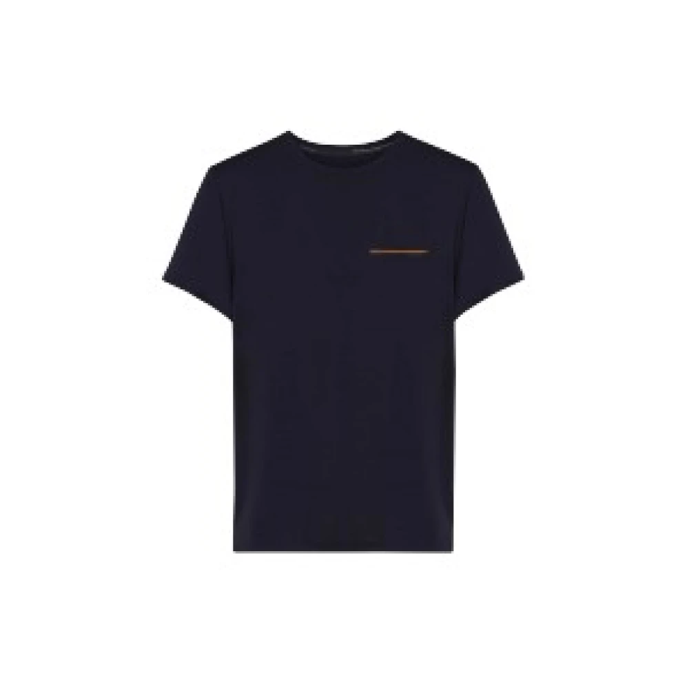 RRD Blauw Zwart Oxford Zak T-Shirt Blue Heren