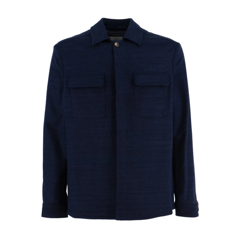 Eleventy Uomo Blu - Camicia Con Tasche - Jackets - 2XL
