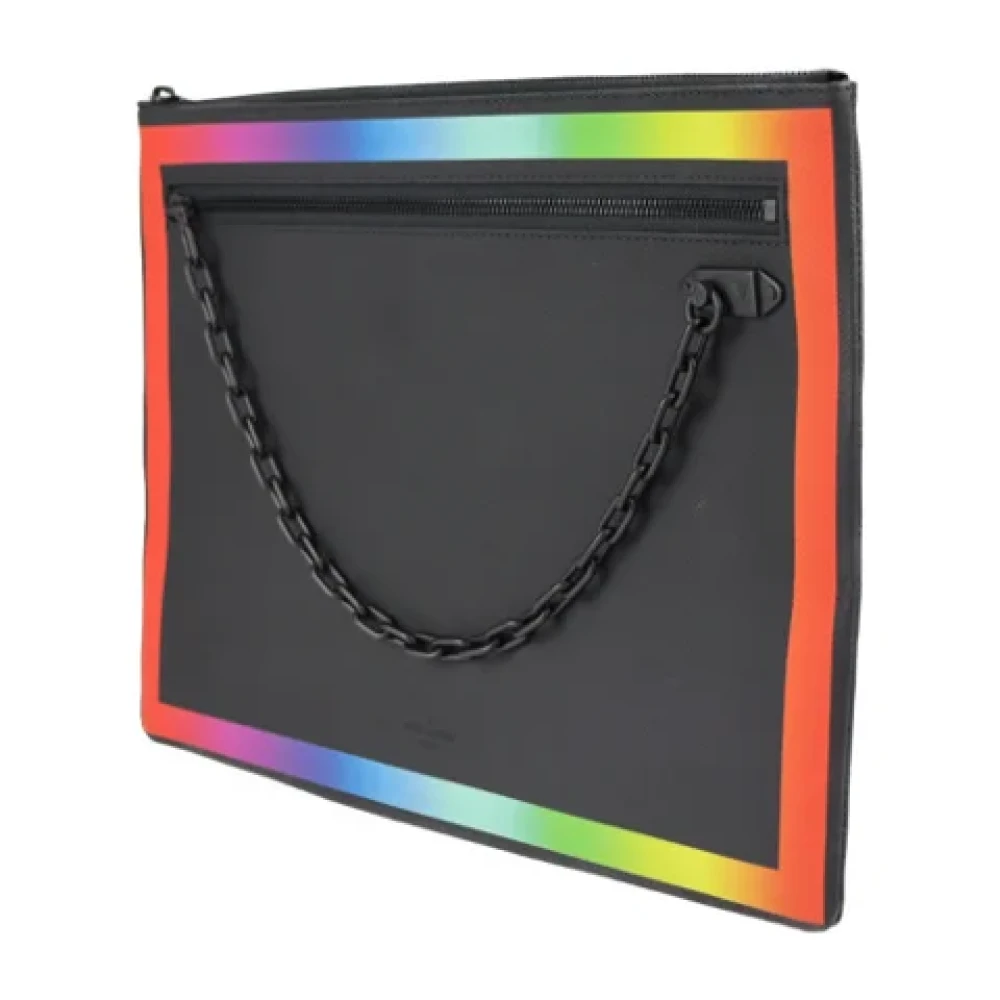 Louis Vuitton Vintage Pre-owned Leather clutches Black Dames