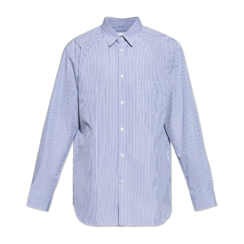 Comme des Garçons Shirt met streepmotief Blue Heren