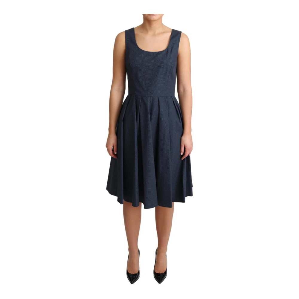 Dolce & Gabbana Women's Blue Polka Dot A-Line Dress
