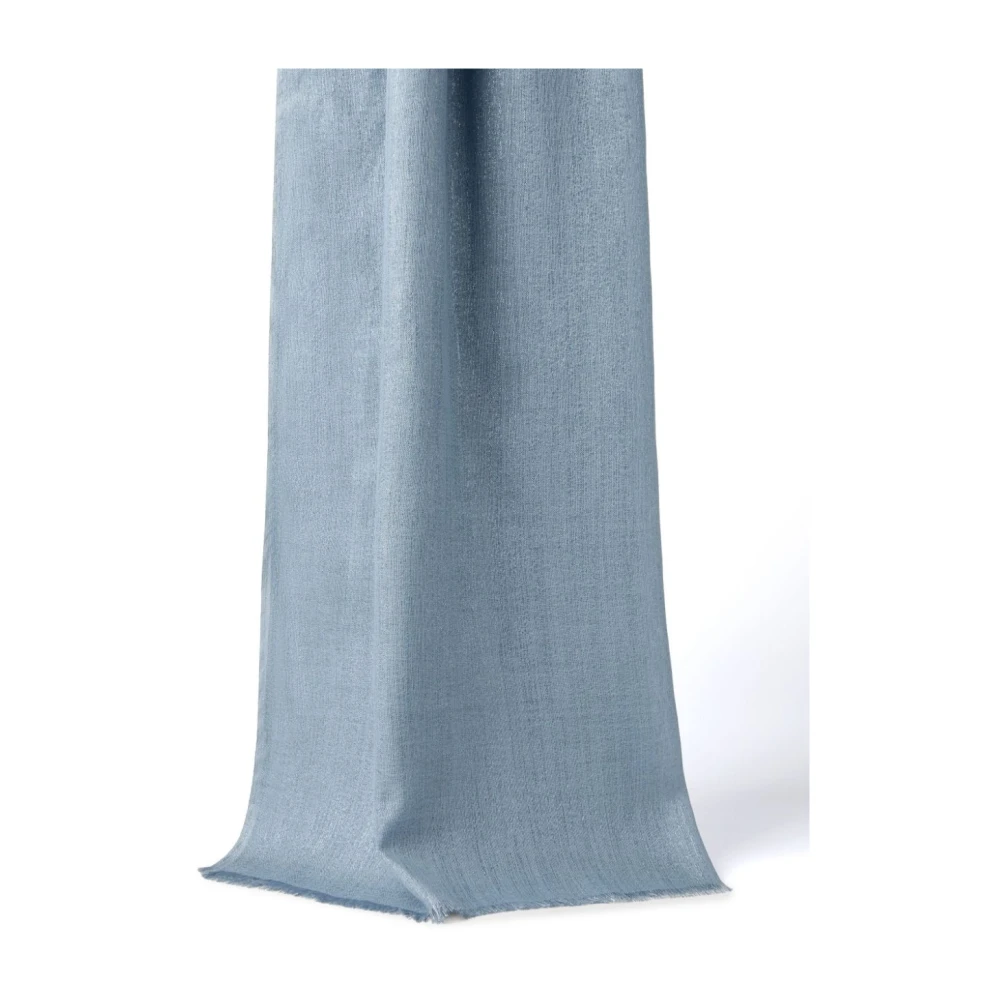 BRUNELLO CUCINELLI Lichte Denim Sjaal Collectie Blue Dames