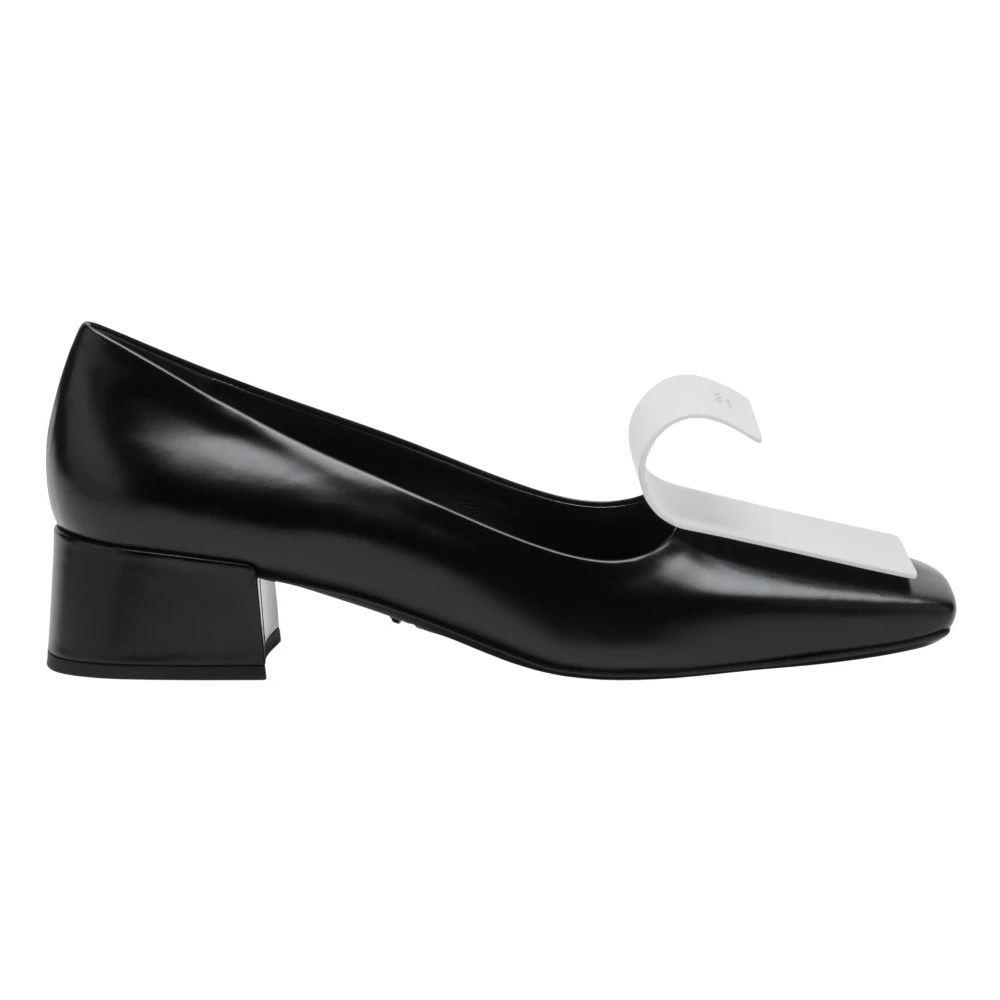 Prada Women's Black Pumps, 5 Uk, Heeled Decollete Shoes