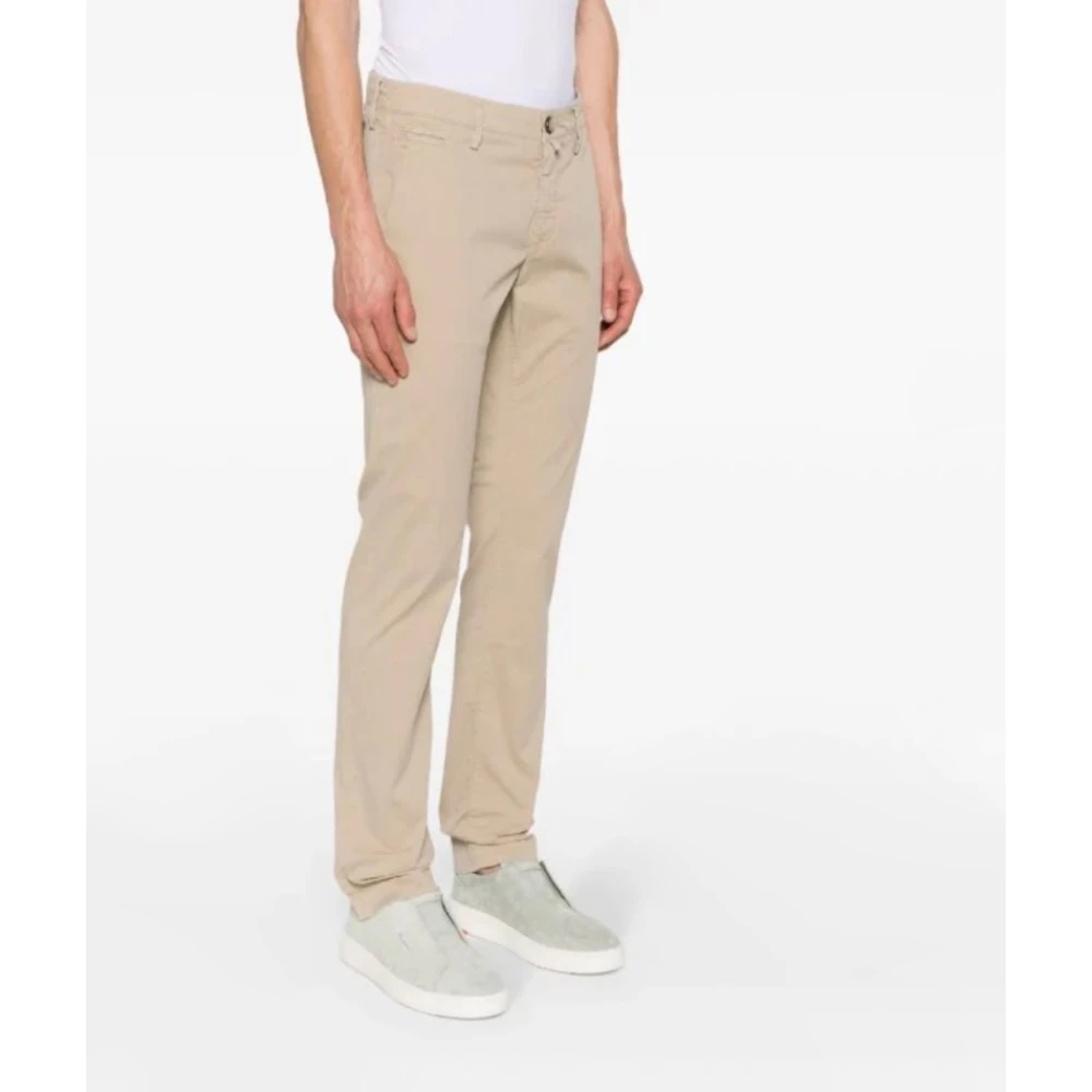 Jacob Cohën Sportieve Bobby Broek Beige Heren
