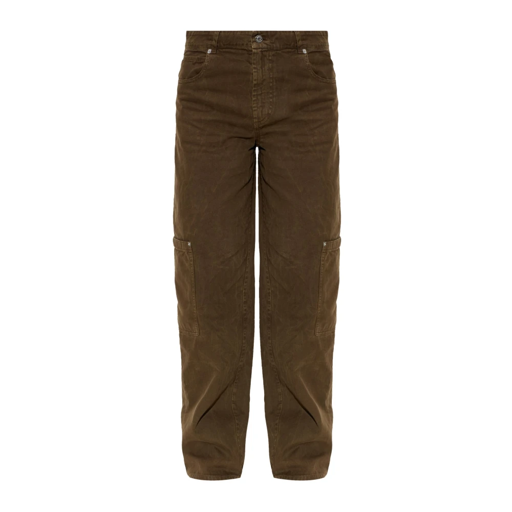 Moncler Cargo Pants With Patch Pockets - Woman Pants Brown It - 40 - Immagine 2