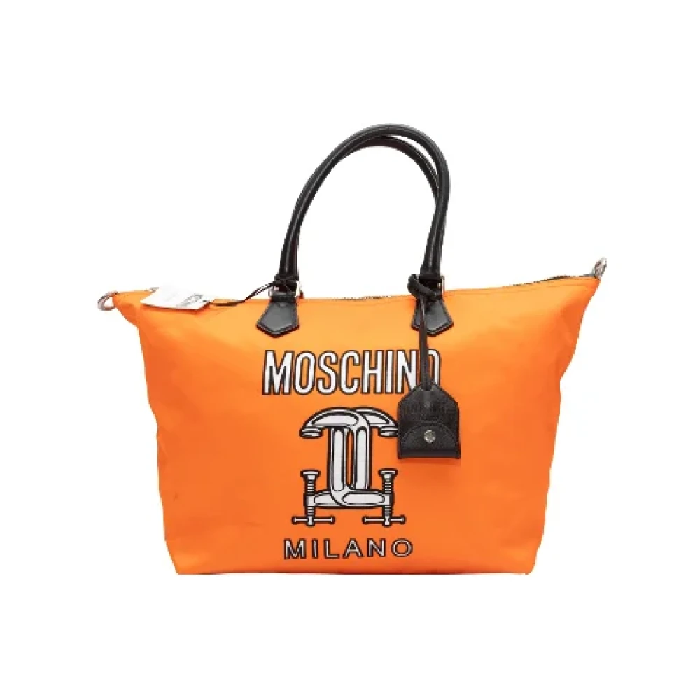 Moschino Pre-Owned Pre-owned Leather totes Orange Dames