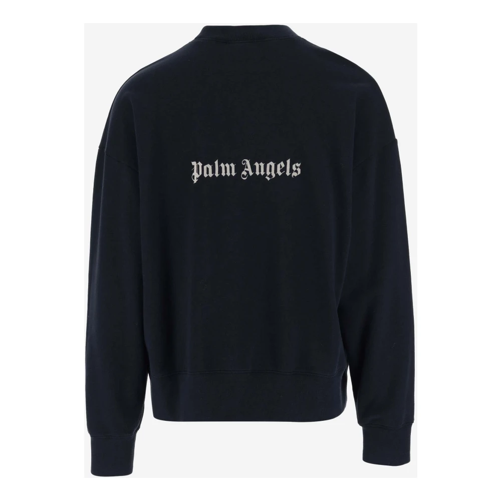 Palm Angels Sweatshirts Hoodies Blue Heren