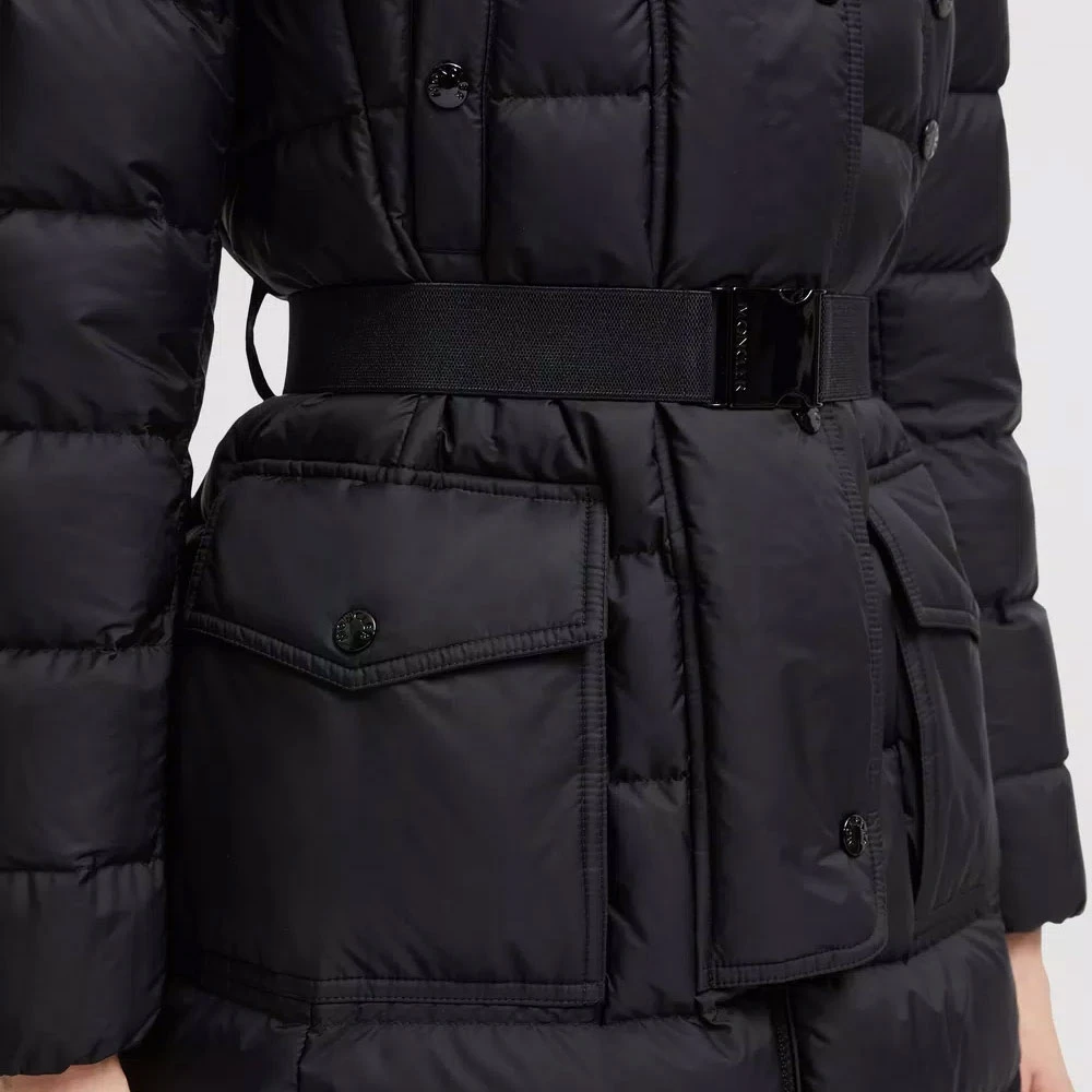 Moncler Khloe Lange Donsjas Black Dames