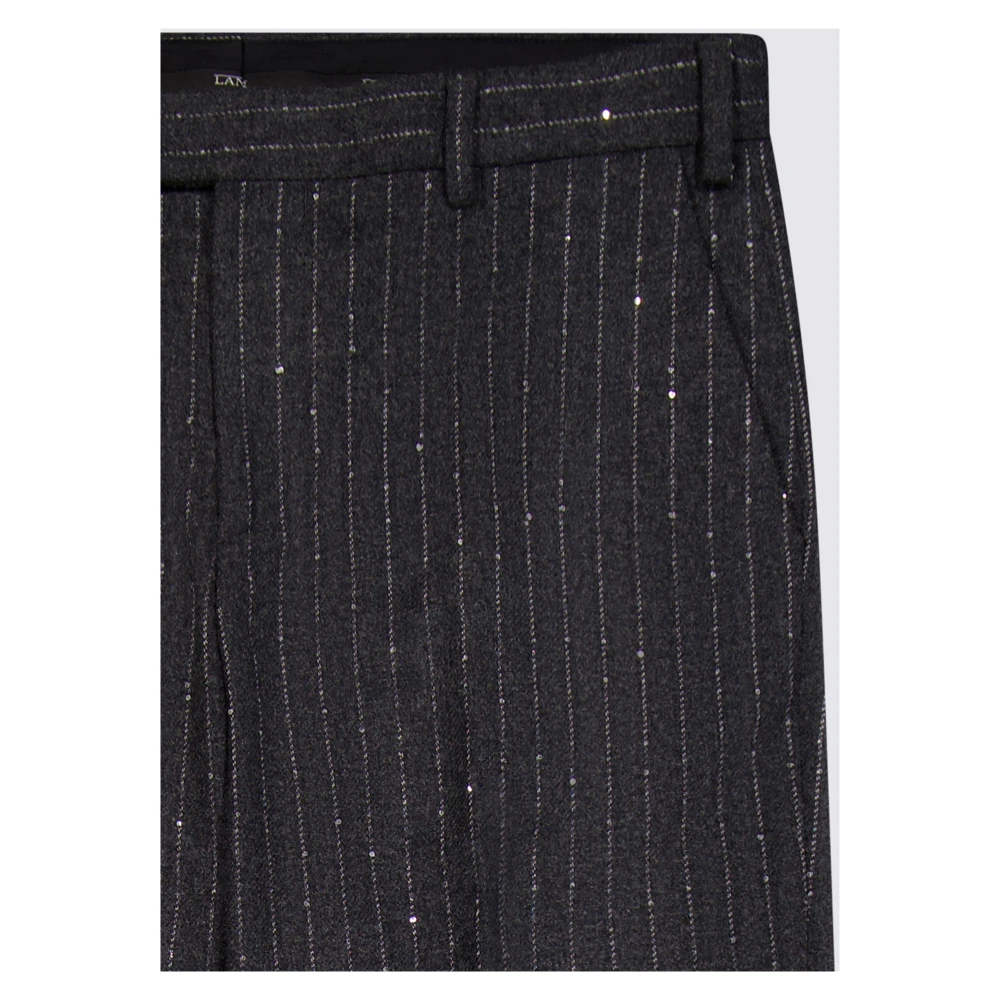 Laneus Slim Fit Pinstripe Cigarette Pants Gray Heren