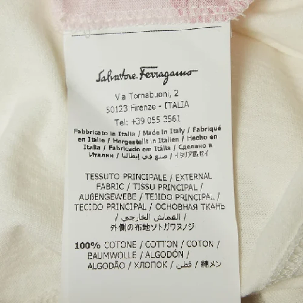 Salvatore Ferragamo Pre-owned Cotton tops Multicolor Dames