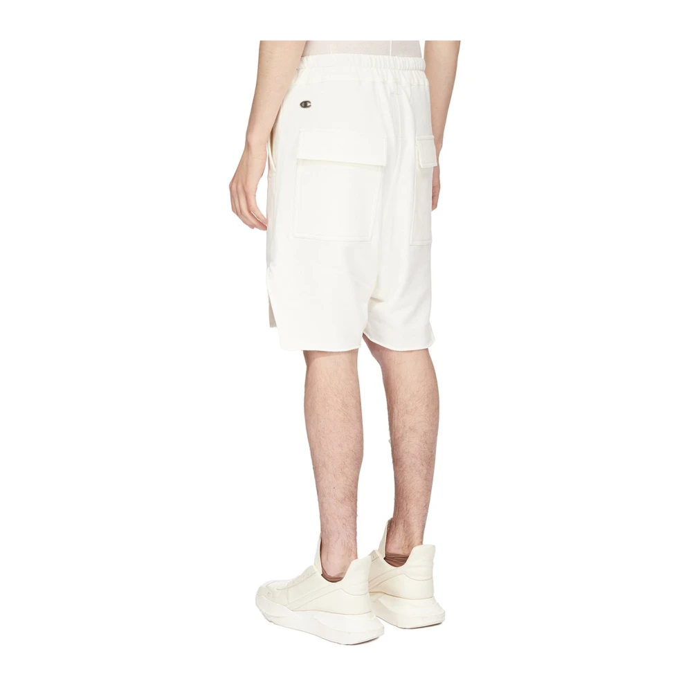 Rick Owens Beveled Shorts White Heren