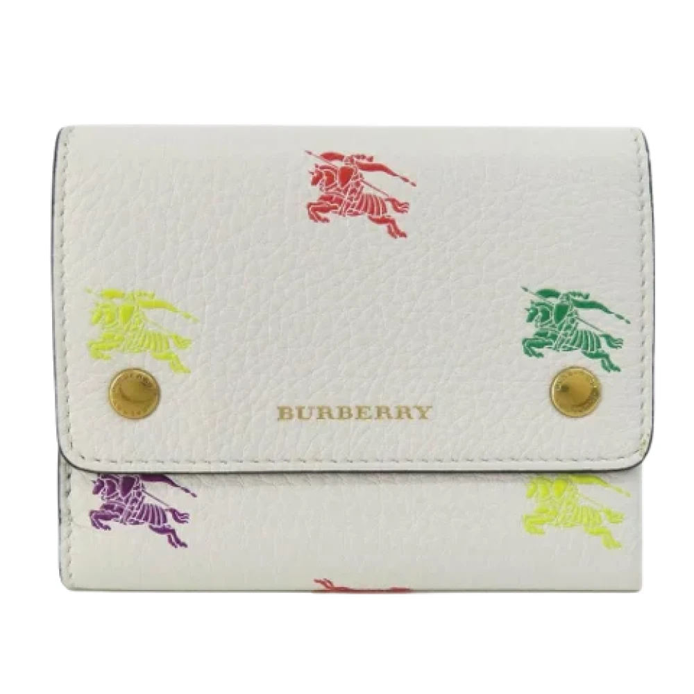 Burberry Vintage Pre-owned Leather wallets White Dames