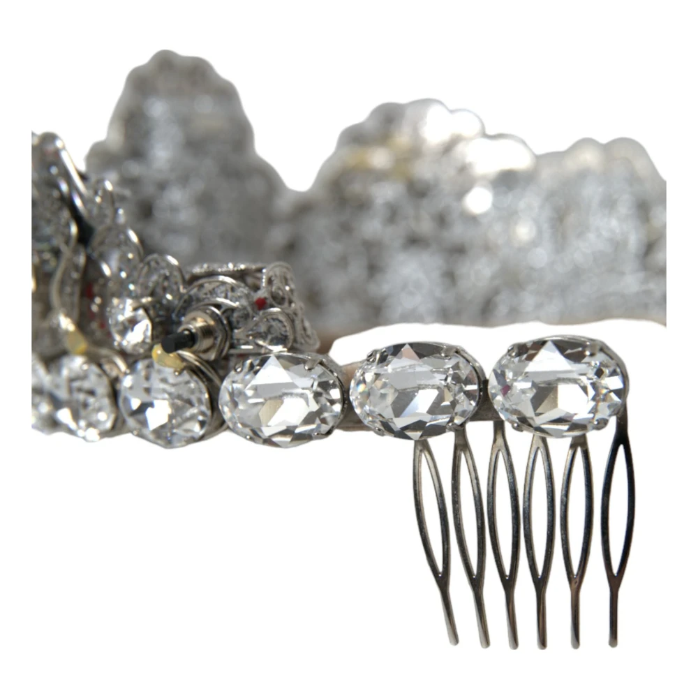 Dolce & Gabbana Kristallen Kroon Tiara LED Diadeem Gray Dames