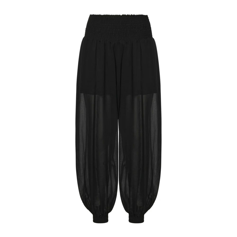 Pinko Women's Black Bore Pantalone Voile Viscosa