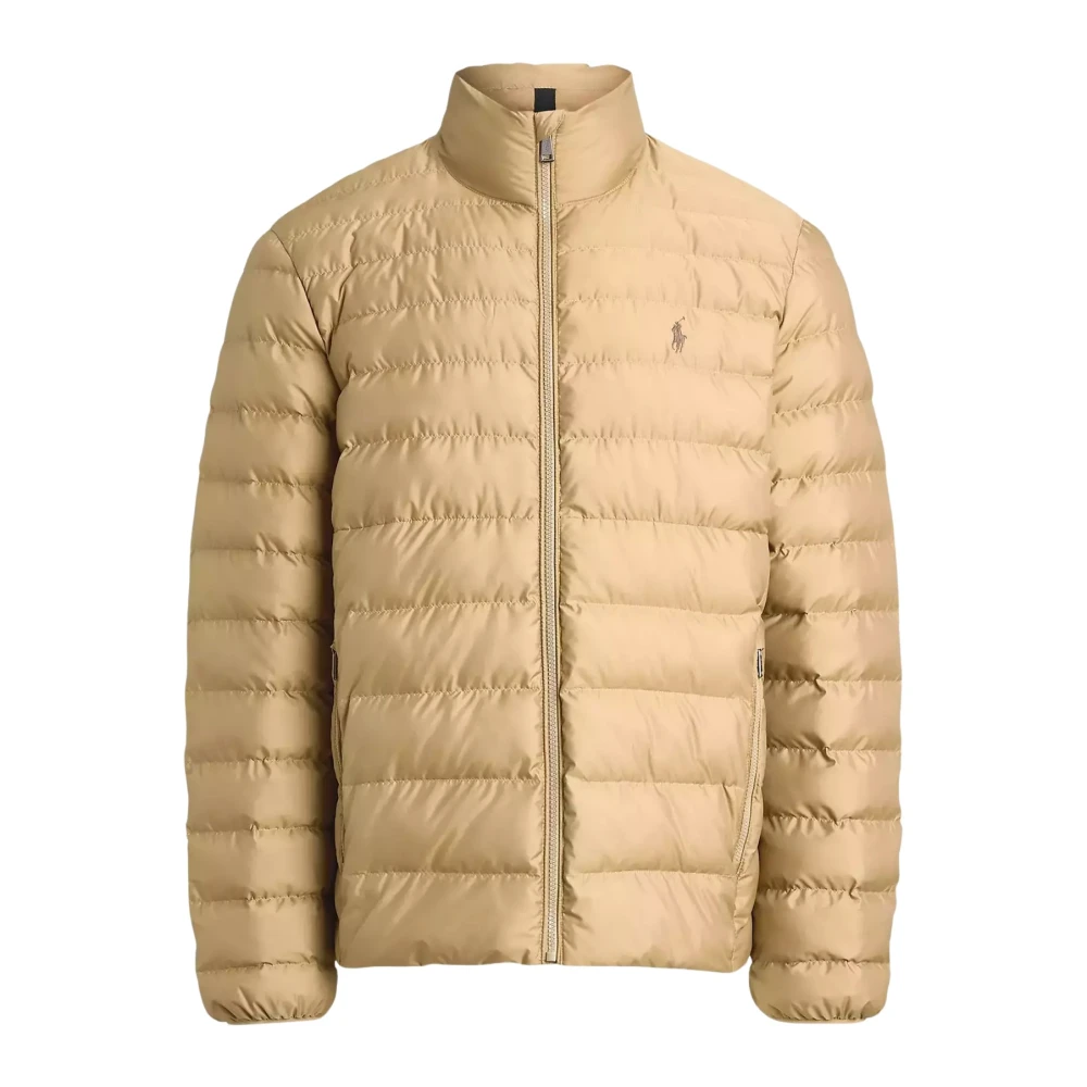 Ralph Lauren Beige quiltad jacka med logotyp Beige, Herr