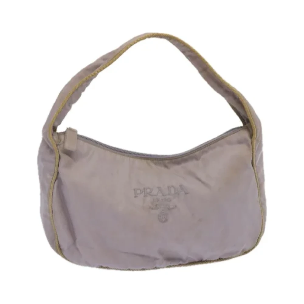 Prada Vintage Pre-owned Nylon handbags Purple Dames