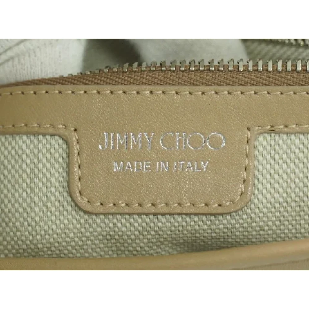 Jimmy Choo Pre-owned Leather shoulder-bags Beige Dames