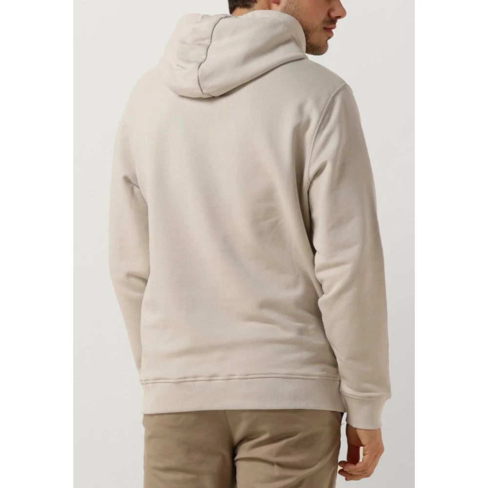 Lyle & Scott Beige Pullover Hoodie voor Mannen Beige Heren