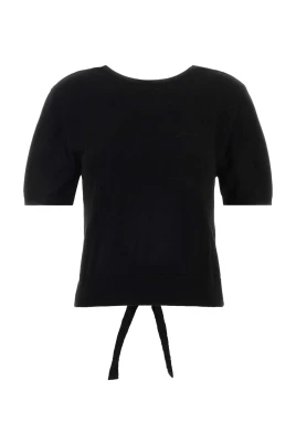 Sheer Cotton Back Tie Top