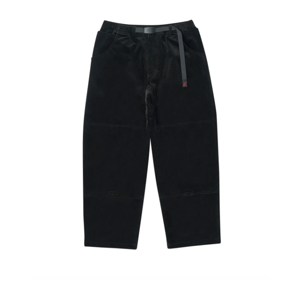 Gramicci Corduroy Double Knee Pant in het zwart Black Heren